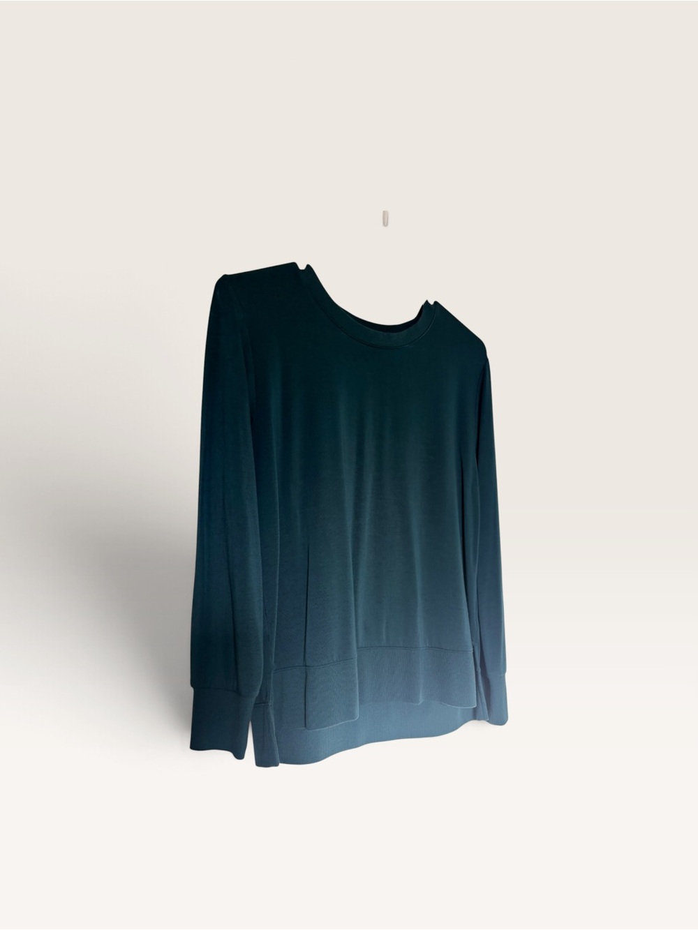LOFT Dark Teal Crewneck Sweater